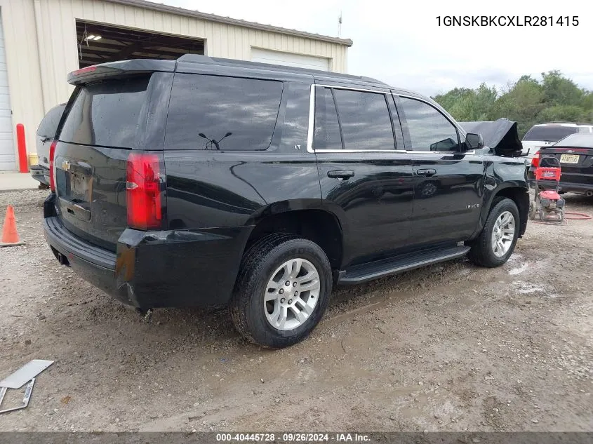 2020 Chevrolet Tahoe 4Wd Lt VIN: 1GNSKBKCXLR281415 Lot: 40445728