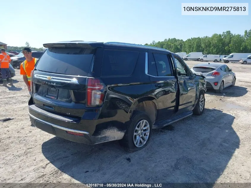 2021 Chevrolet Tahoe VIN: 1GNSKNKD9MR275813 Lot: 12018710