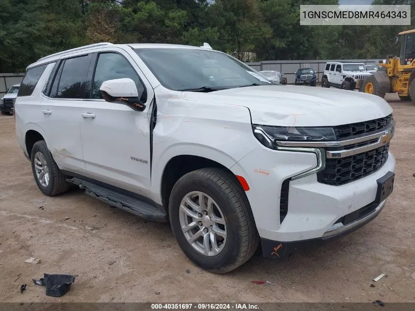 2021 Chevrolet Tahoe 2Wd Ls VIN: 1GNSCMED8MR464343 Lot: 40351697