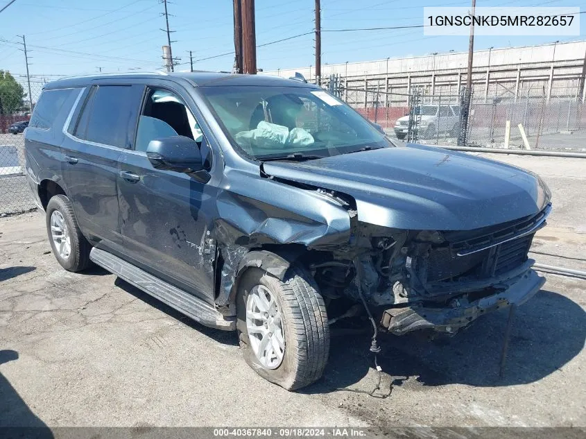 2021 Chevrolet Tahoe 2Wd Lt VIN: 1GNSCNKD5MR282657 Lot: 40367840