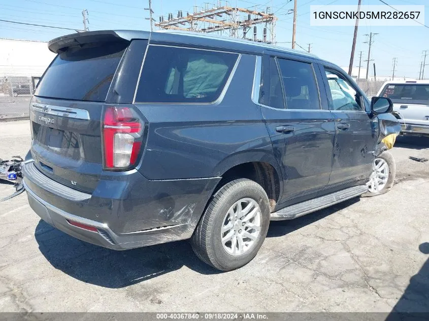 2021 Chevrolet Tahoe 2Wd Lt VIN: 1GNSCNKD5MR282657 Lot: 40367840