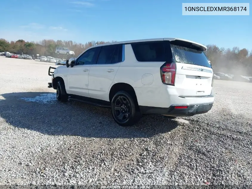 1GNSCLEDXMR368174 2021 Chevrolet Tahoe 2Wd Commercial Fleet