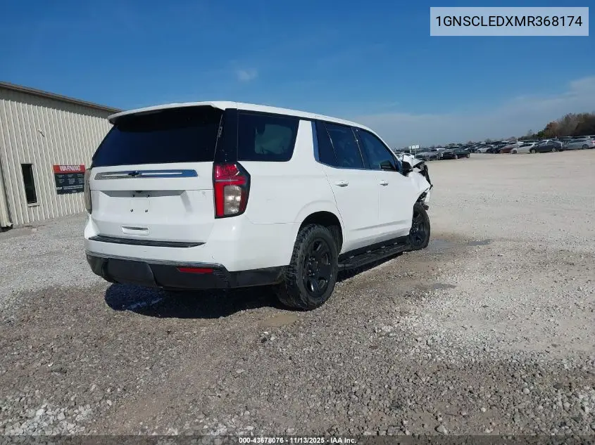 1GNSCLEDXMR368174 2021 Chevrolet Tahoe 2Wd Commercial Fleet