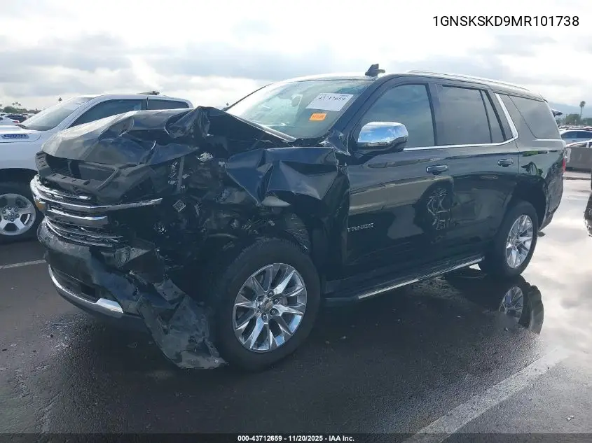 1GNSKSKD9MR101738 2021 Chevrolet Tahoe 4Wd Premier
