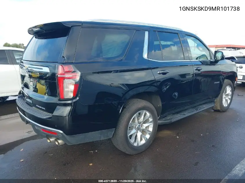 1GNSKSKD9MR101738 2021 Chevrolet Tahoe 4Wd Premier
