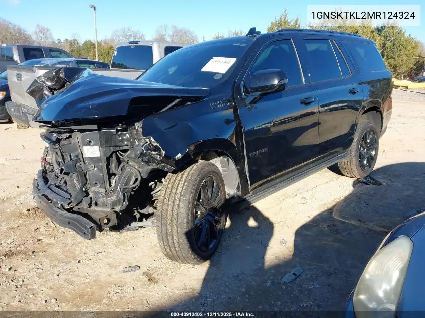 1GNSKTKL2MR124324 2021 Chevrolet Tahoe 4Wd High Country