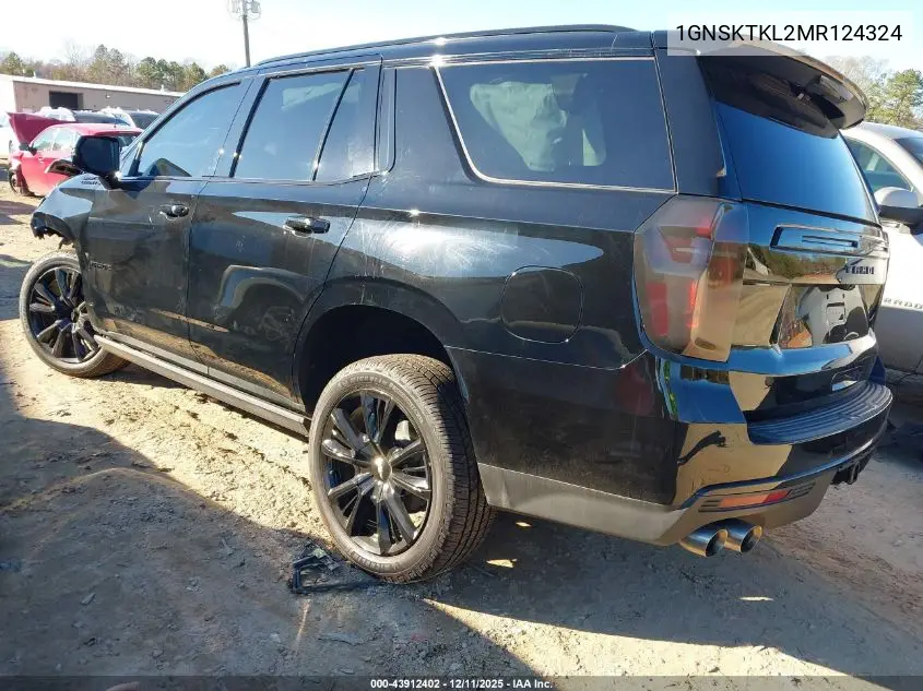 1GNSKTKL2MR124324 2021 Chevrolet Tahoe 4Wd High Country