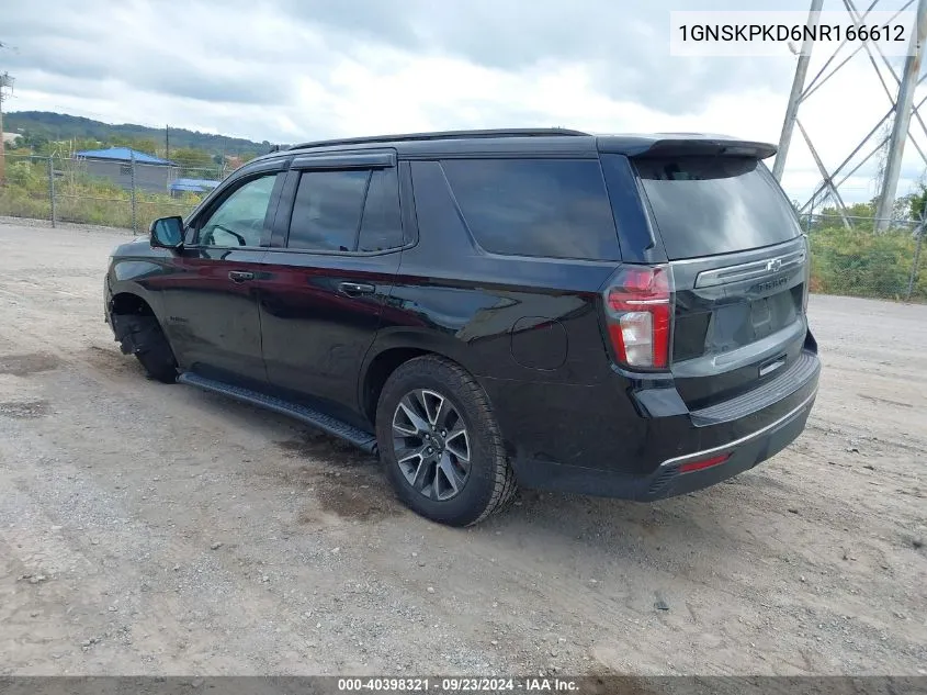 1GNSKPKD6NR166612 2022 Chevrolet Tahoe 4Wd Z71