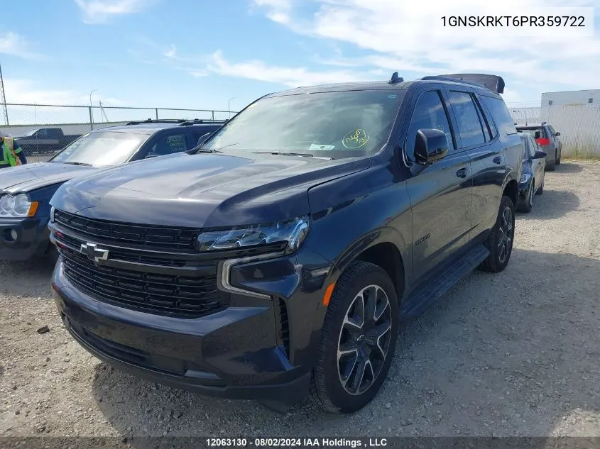 2023 Chevrolet Tahoe VIN: 1GNSKRKT6PR359722 Lot: 12063130