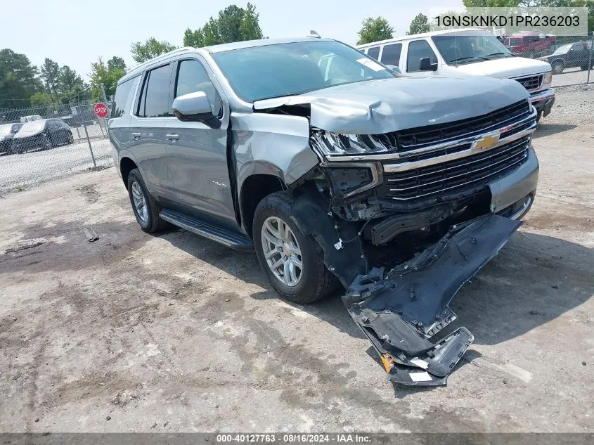 2023 Chevrolet Tahoe 4Wd Lt VIN: 1GNSKNKD1PR236203 Lot: 40127763