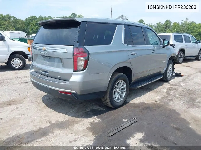 2023 Chevrolet Tahoe 4Wd Lt VIN: 1GNSKNKD1PR236203 Lot: 40127763