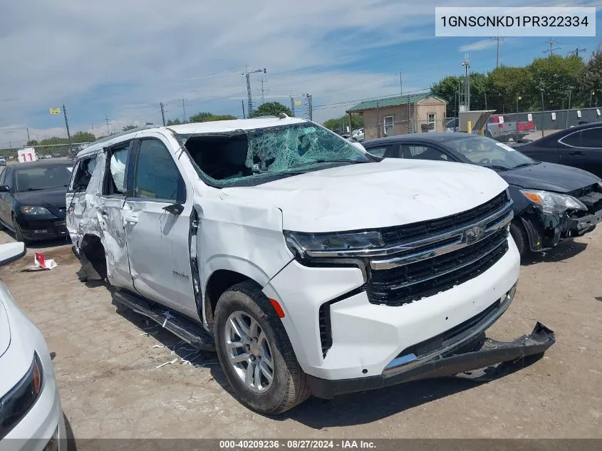 1GNSCNKD1PR322334 2023 Chevrolet Tahoe 2Wd Lt