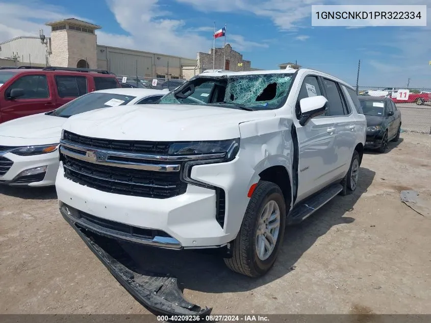 2023 Chevrolet Tahoe 2Wd Lt VIN: 1GNSCNKD1PR322334 Lot: 40209236