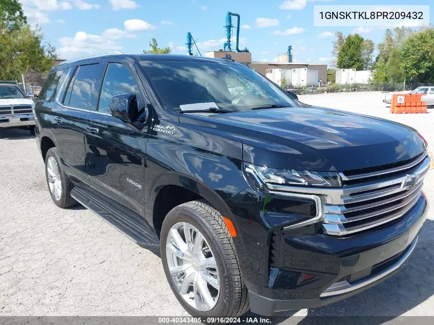 2023 Chevrolet Tahoe K1500 High Country VIN: 1GNSKTKL8PR209432 Lot: 40343405