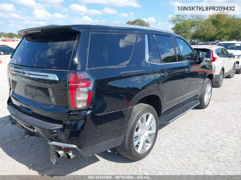 2023 Chevrolet Tahoe K1500 High Country VIN: 1GNSKTKL8PR209432 Lot: 40343405