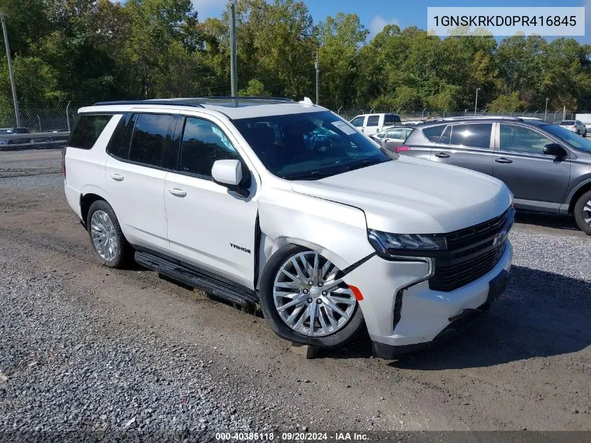 2023 Chevrolet Tahoe 4Wd Rst VIN: 1GNSKRKD0PR416845 Lot: 40385118