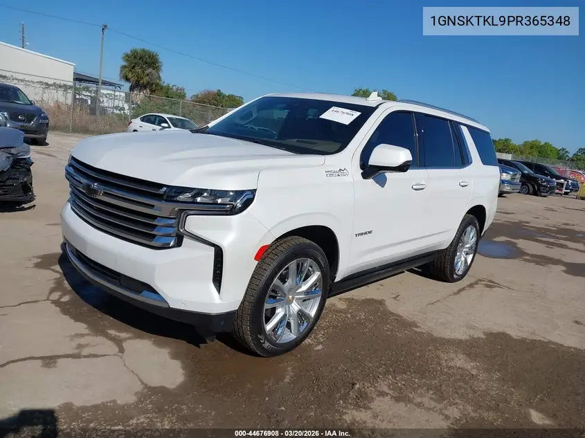 1GNSKTKL9PR365348 2023 Chevrolet Tahoe 4Wd High Country