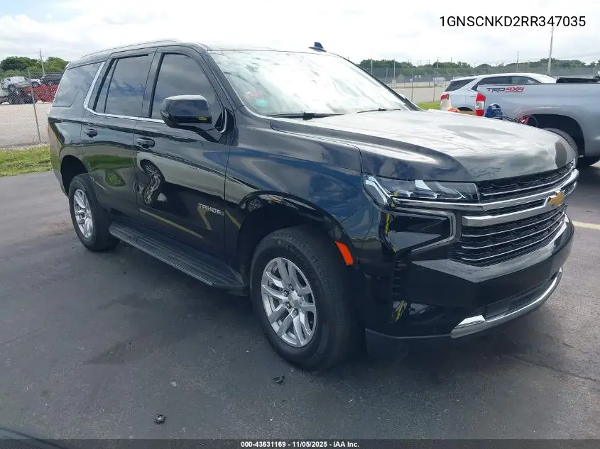1GNSCNKD2RR347035 2024 Chevrolet Tahoe Lt