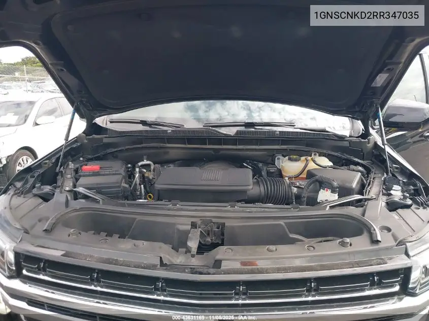 1GNSCNKD2RR347035 2024 Chevrolet Tahoe Lt