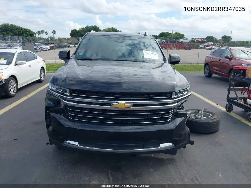 1GNSCNKD2RR347035 2024 Chevrolet Tahoe Lt