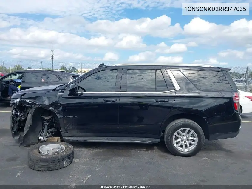 1GNSCNKD2RR347035 2024 Chevrolet Tahoe Lt