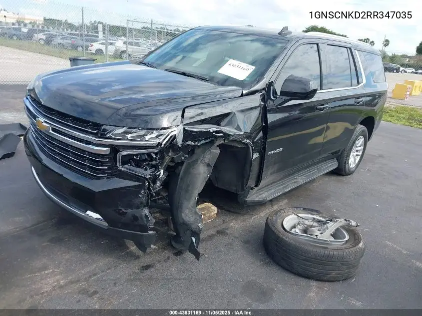 1GNSCNKD2RR347035 2024 Chevrolet Tahoe Lt