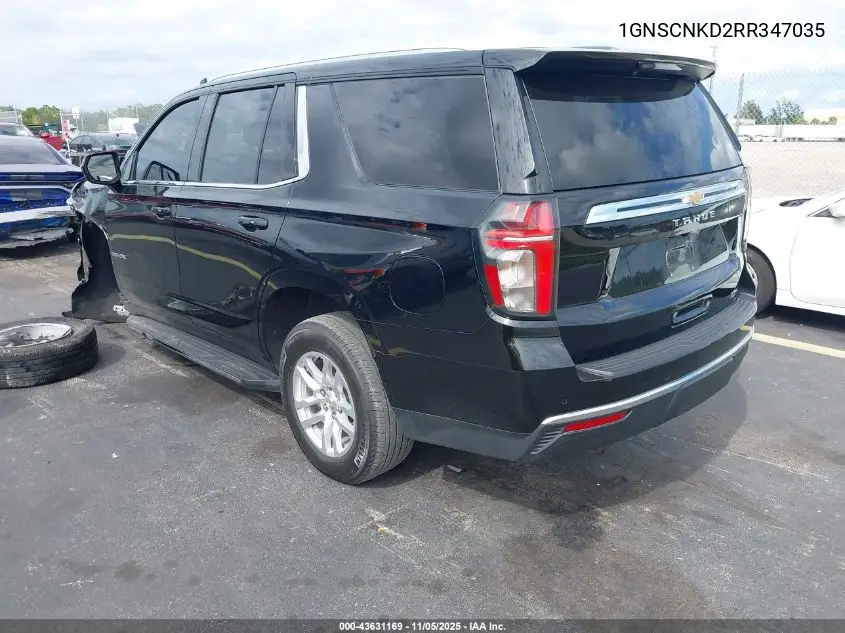 1GNSCNKD2RR347035 2024 Chevrolet Tahoe Lt