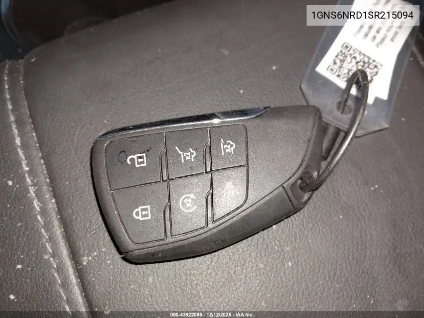 1GNS6NRD1SR215094 2025 Chevrolet Tahoe 4Wd Lt