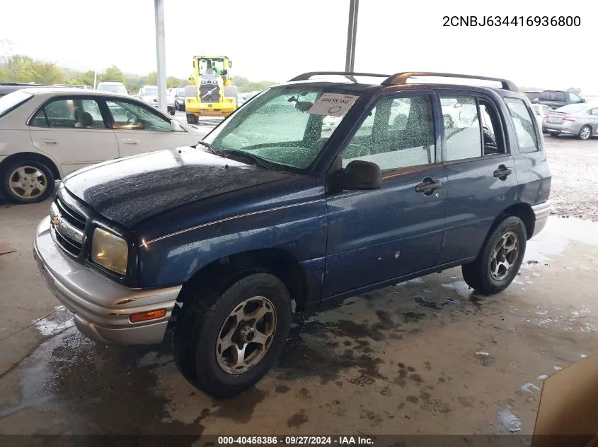 2CNBJ634416936800 2001 Chevrolet Tracker Hard Top Lt