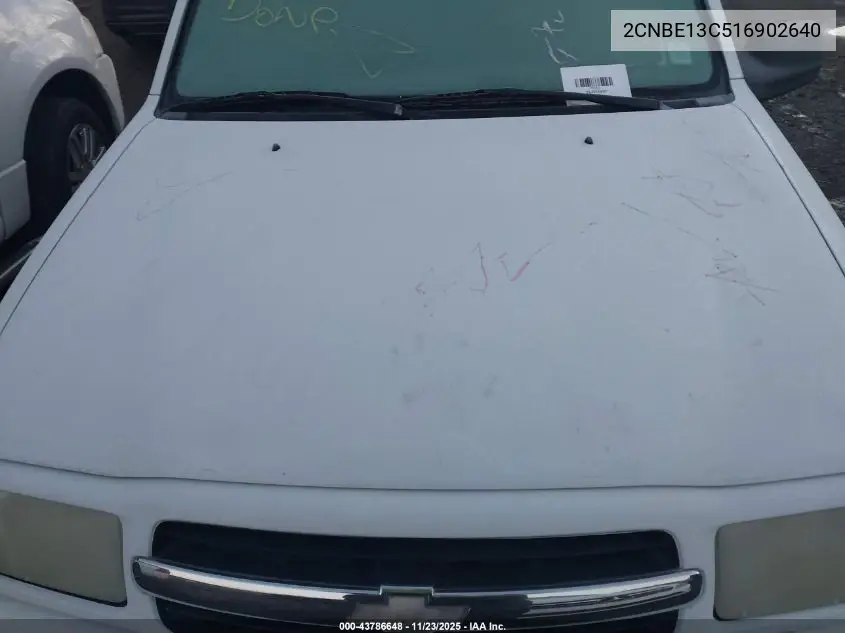 2CNBE13C516902640 2001 Chevrolet Tracker Hard Top Base
