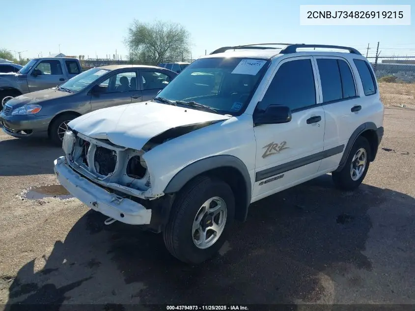 2CNBJ734826919215 2002 Chevrolet Tracker Hard Top Zr2