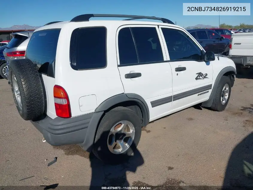 2CNBJ734826919215 2002 Chevrolet Tracker Hard Top Zr2