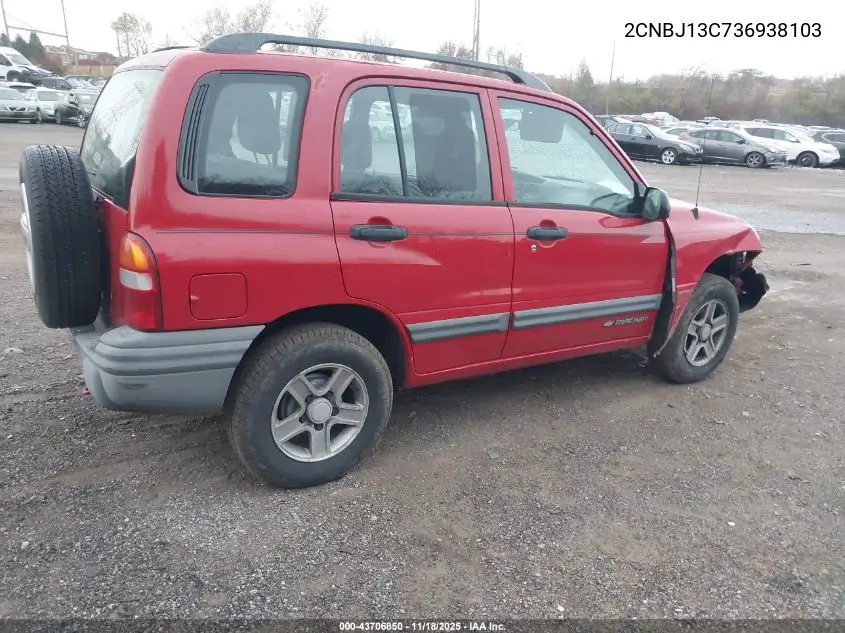 2CNBJ13C736938103 2003 Chevrolet Tracker Hard Top Base