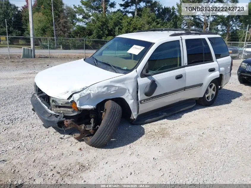 1GNDS13S222242723 2002 Chevrolet Trailblazer Lt