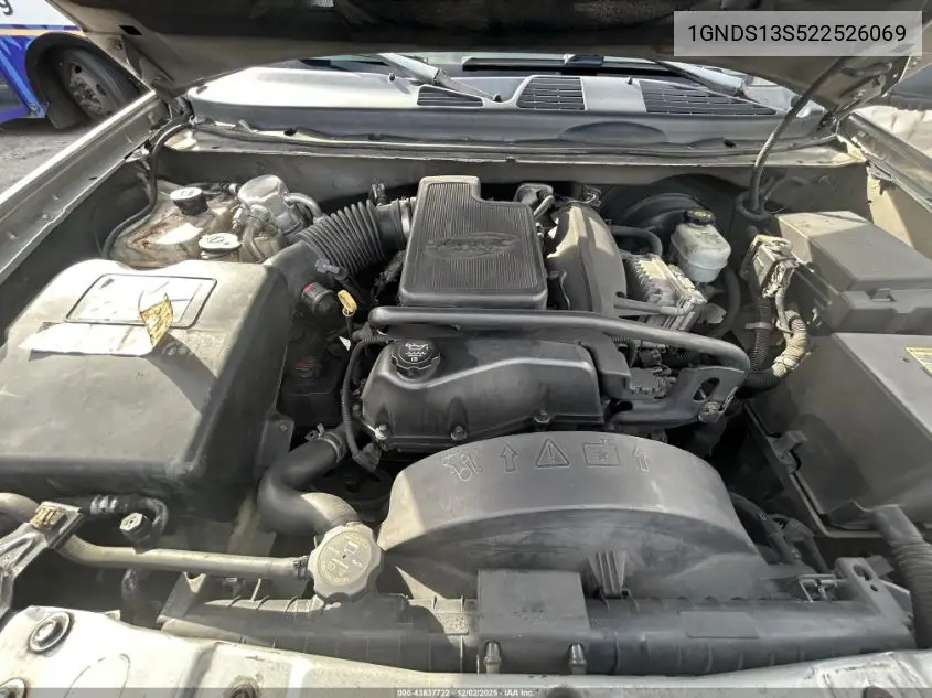 1GNDS13S522526069 2002 Chevrolet Trailblazer Ls