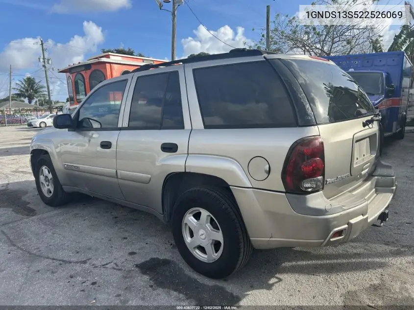 1GNDS13S522526069 2002 Chevrolet Trailblazer Ls