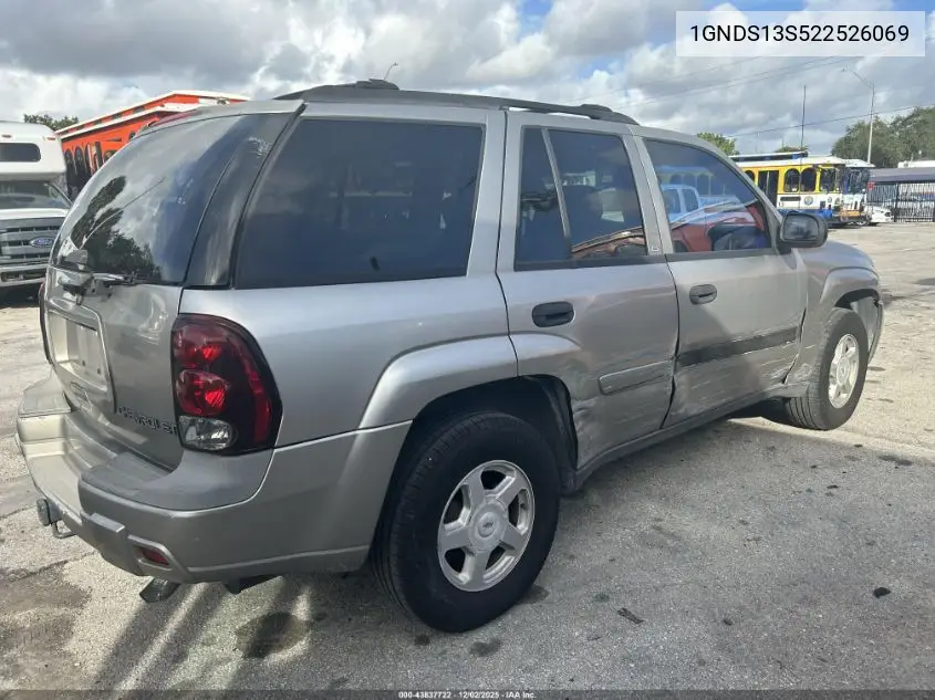 1GNDS13S522526069 2002 Chevrolet Trailblazer Ls