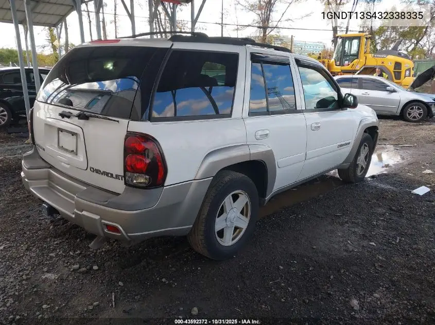 1GNDT13S432338335 2003 Chevrolet Trailblazer Ltz