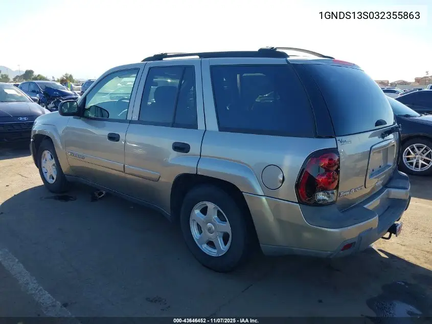1GNDS13S032355863 2003 Chevrolet Trailblazer Lt