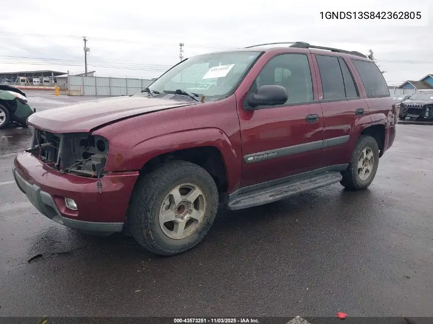 1GNDS13S842362805 2004 Chevrolet Trailblazer Ls