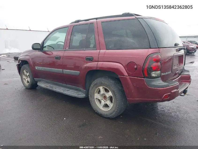 1GNDS13S842362805 2004 Chevrolet Trailblazer Ls
