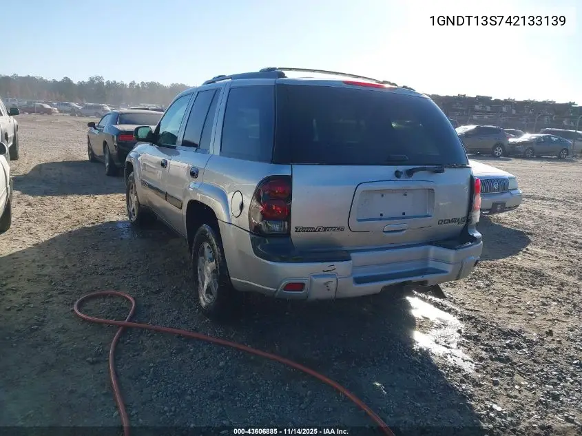 1GNDT13S742133139 2004 Chevrolet Trailblazer Ls