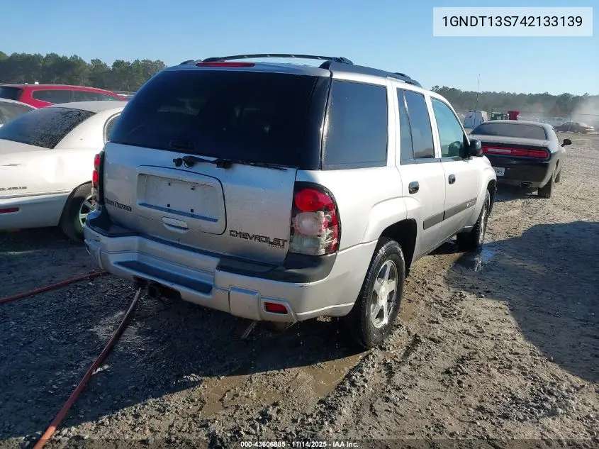 1GNDT13S742133139 2004 Chevrolet Trailblazer Ls