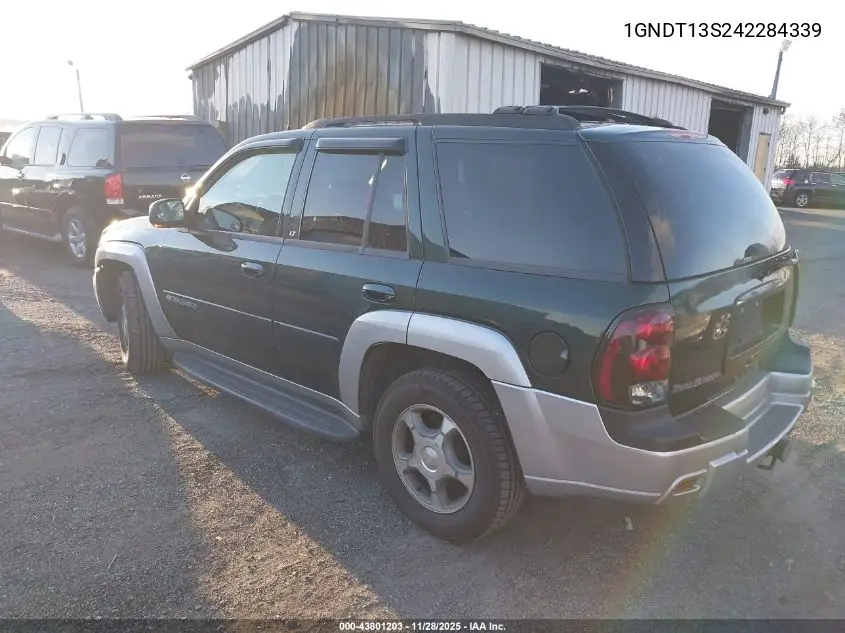 1GNDT13S242284339 2004 Chevrolet Trailblazer Lt