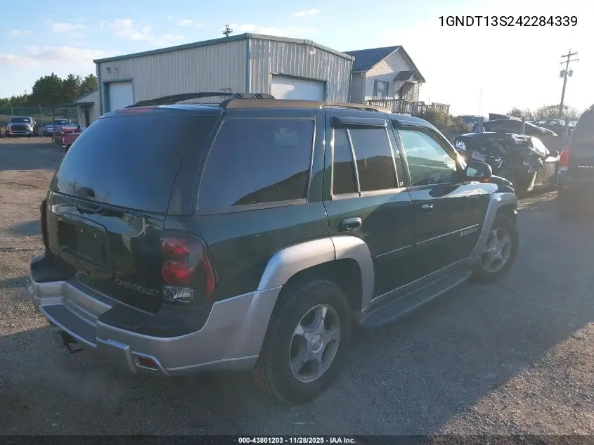 1GNDT13S242284339 2004 Chevrolet Trailblazer Lt