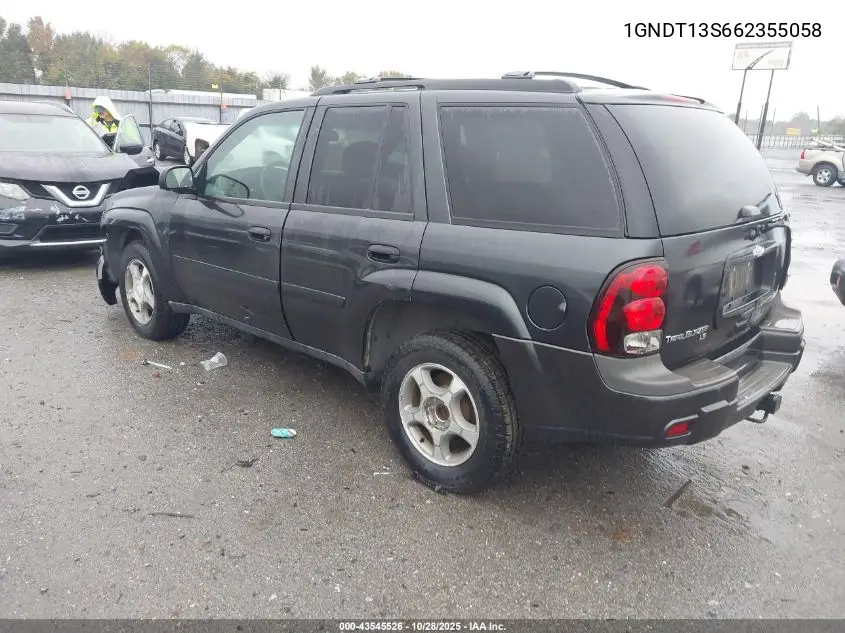 1GNDT13S662355058 2006 Chevrolet Trailblazer Ls