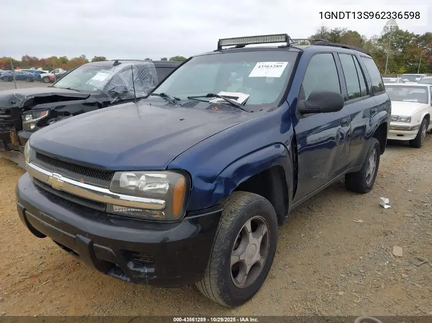 1GNDT13S962336598 2006 Chevrolet Trailblazer Ls