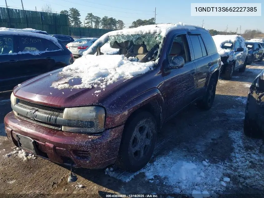 1GNDT13S662227385 2006 Chevrolet Trailblazer Ls