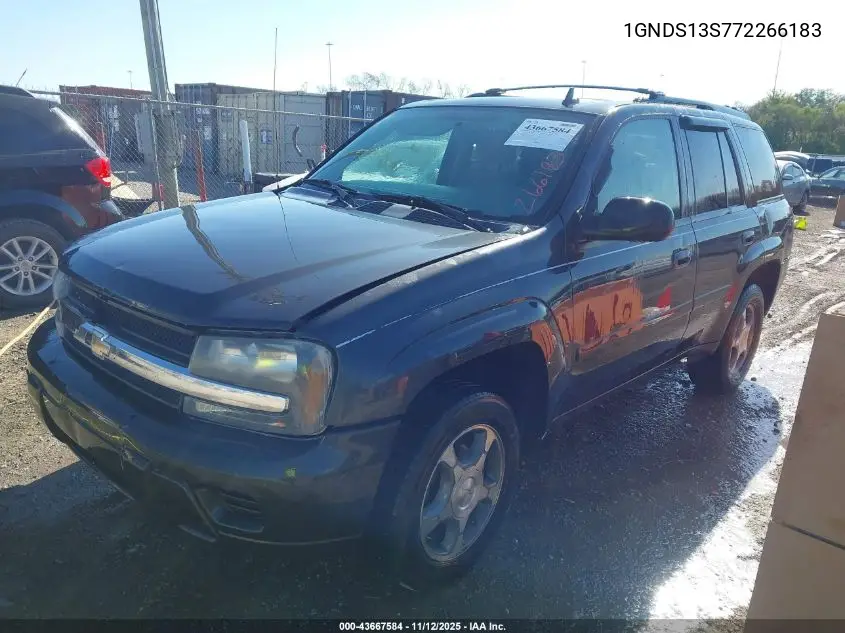 1GNDS13S772266183 2007 Chevrolet Trailblazer Ls