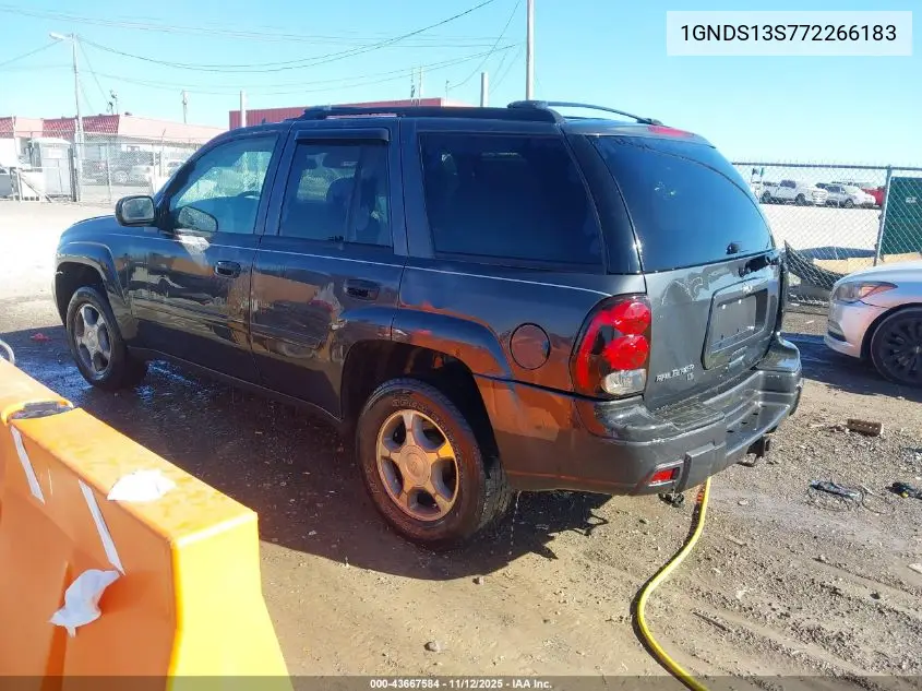 1GNDS13S772266183 2007 Chevrolet Trailblazer Ls